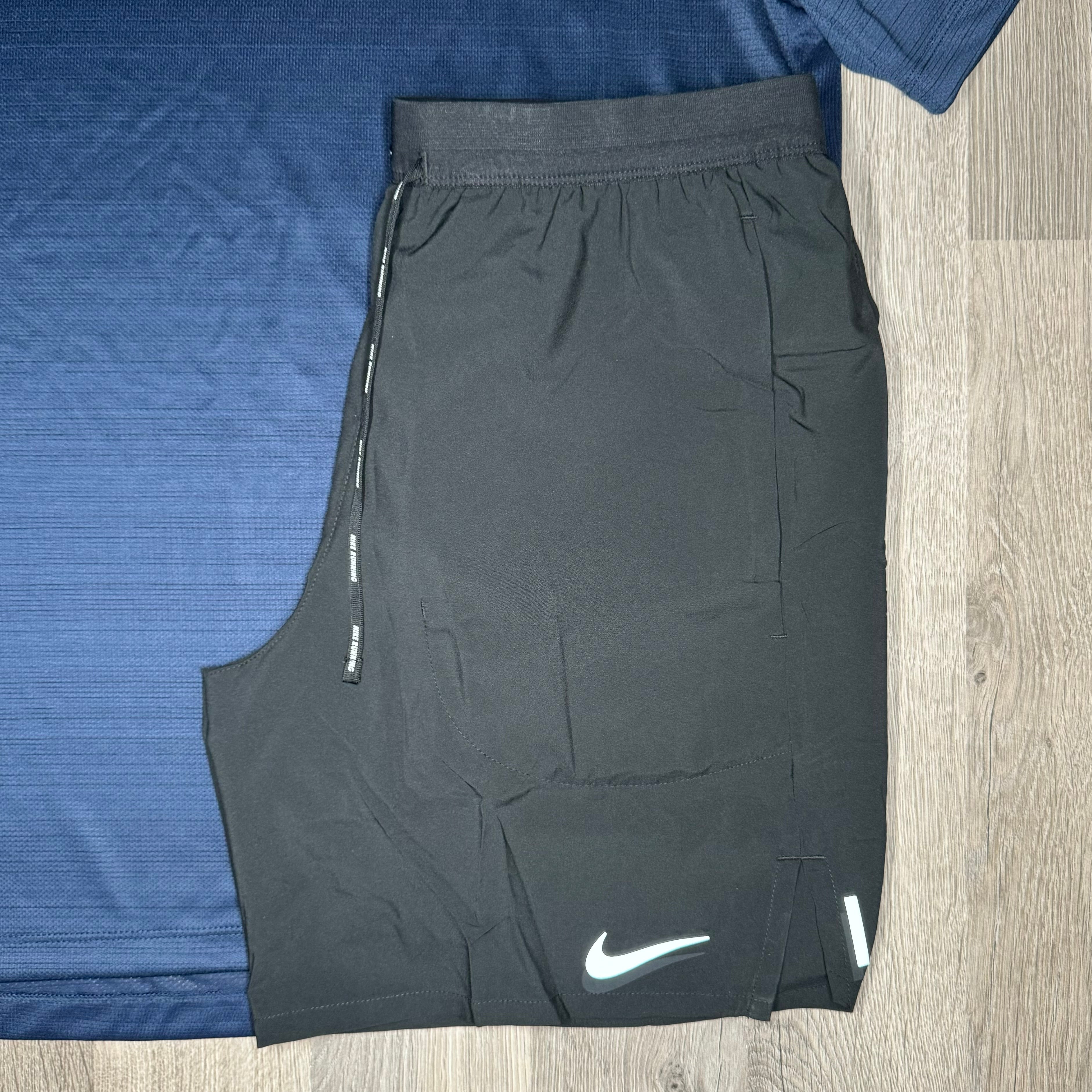 Nike Miler & Flex Stride Set - Tee / Shorts - Navy / Black