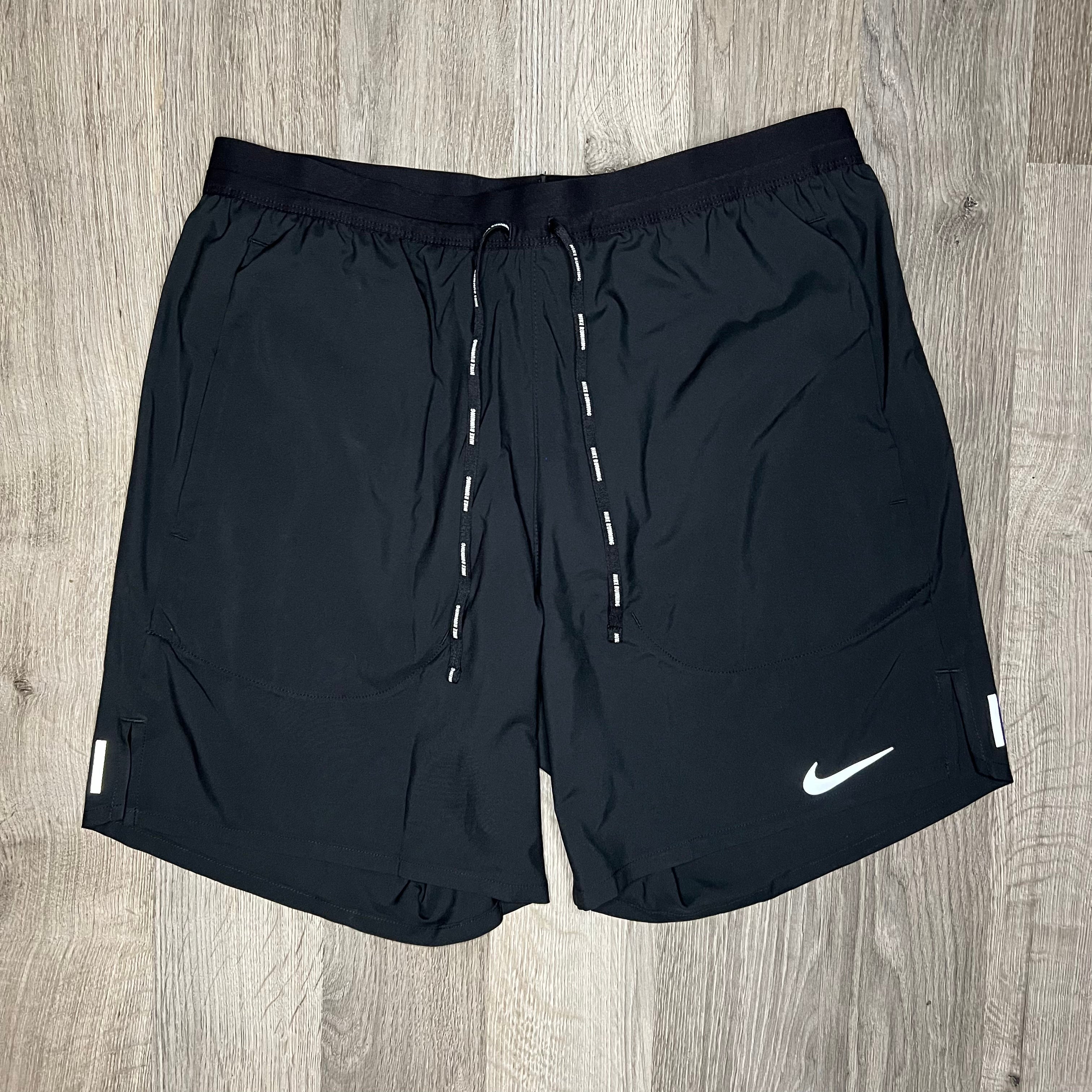 Nike Miler & Flex Stride Set - Tee & Shorts - Punch / Black