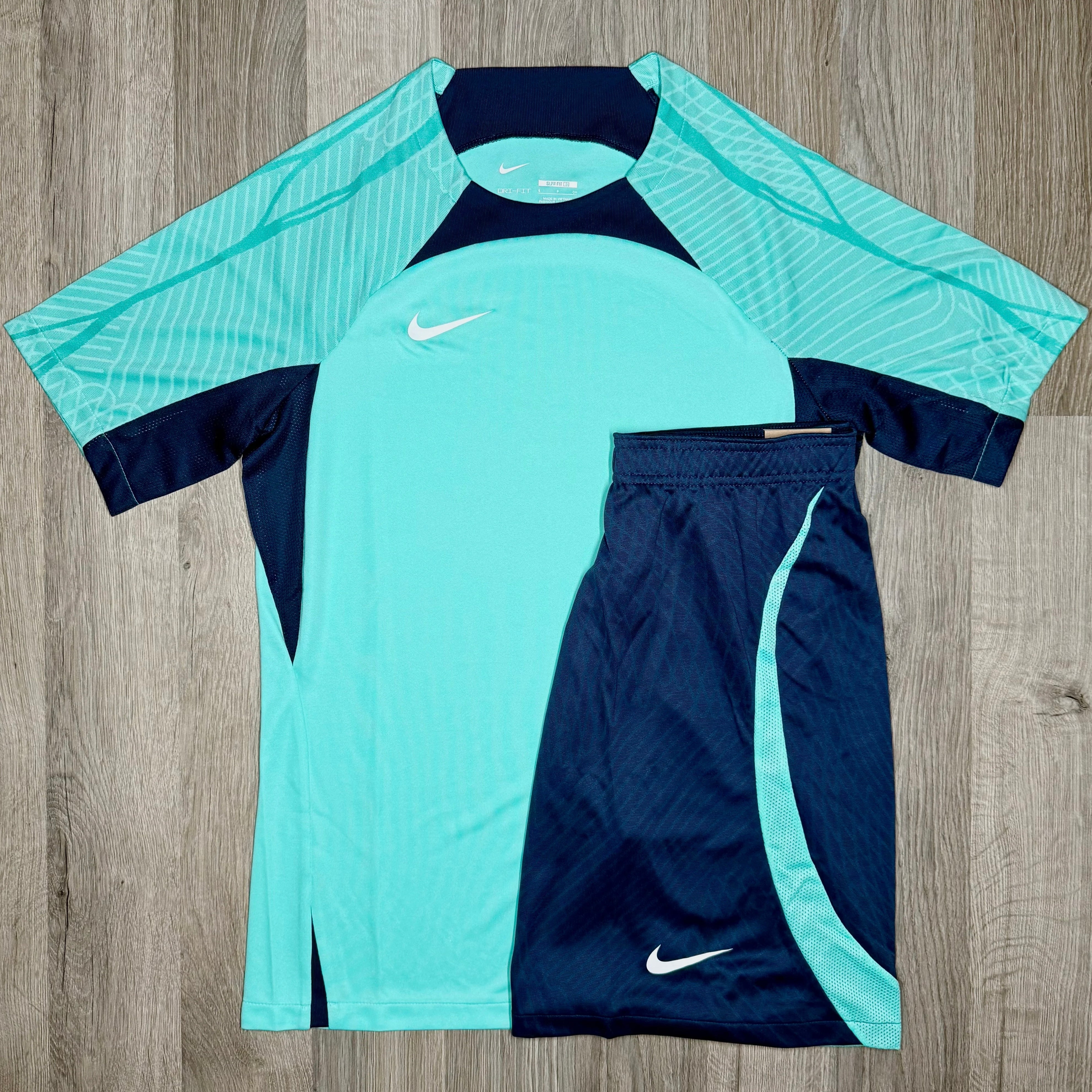 Nike Strike 4.0 Set - Tee & Shorts - Turquoise