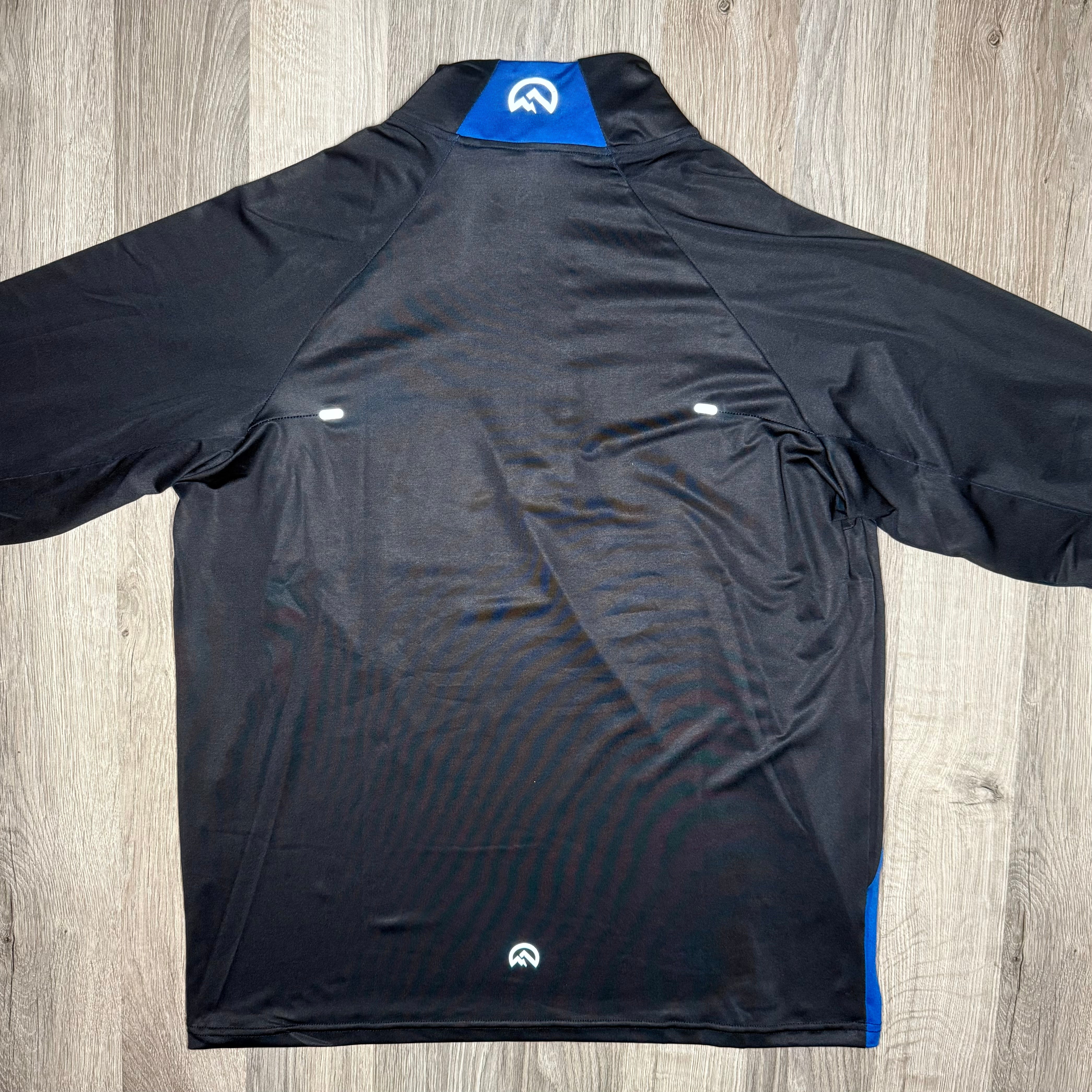 Flux Gradient Half Zip Black / Cobalt