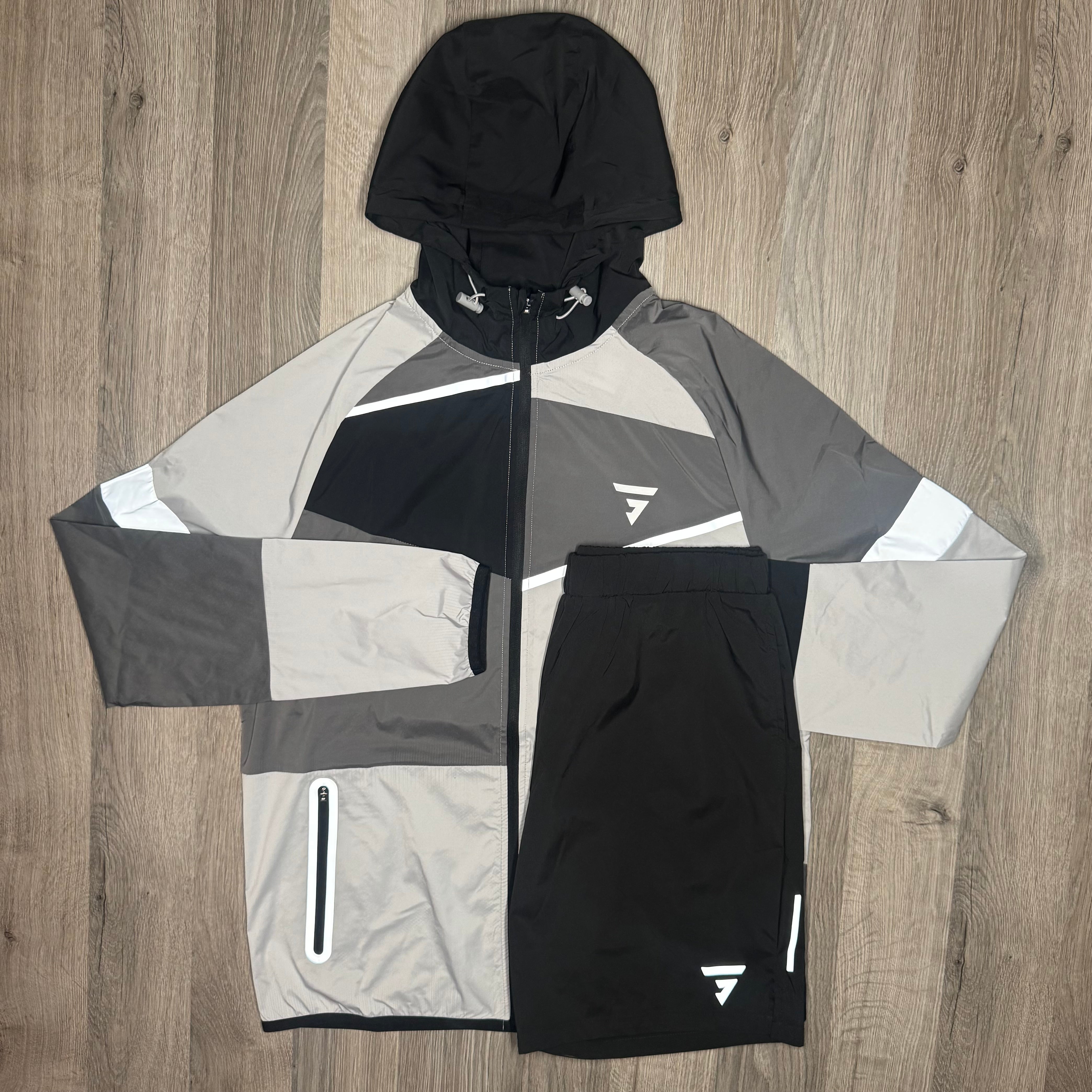 GRIID Panel Windrunner + Dash Short Set - Grey / Black