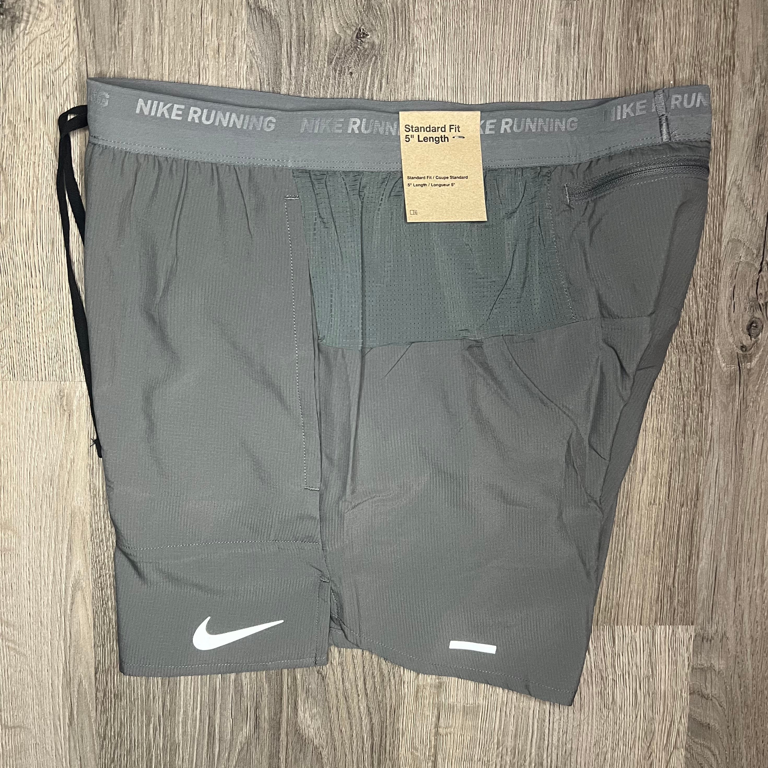 Nike Miler & Flex Stride Set - Tee & Shorts - Punch / Grey