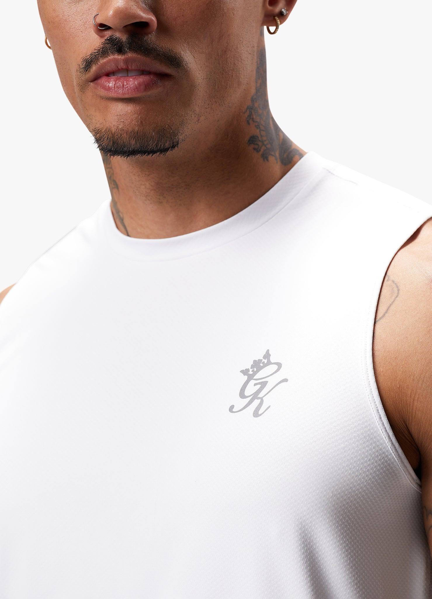 Gym King Energy Vest - White