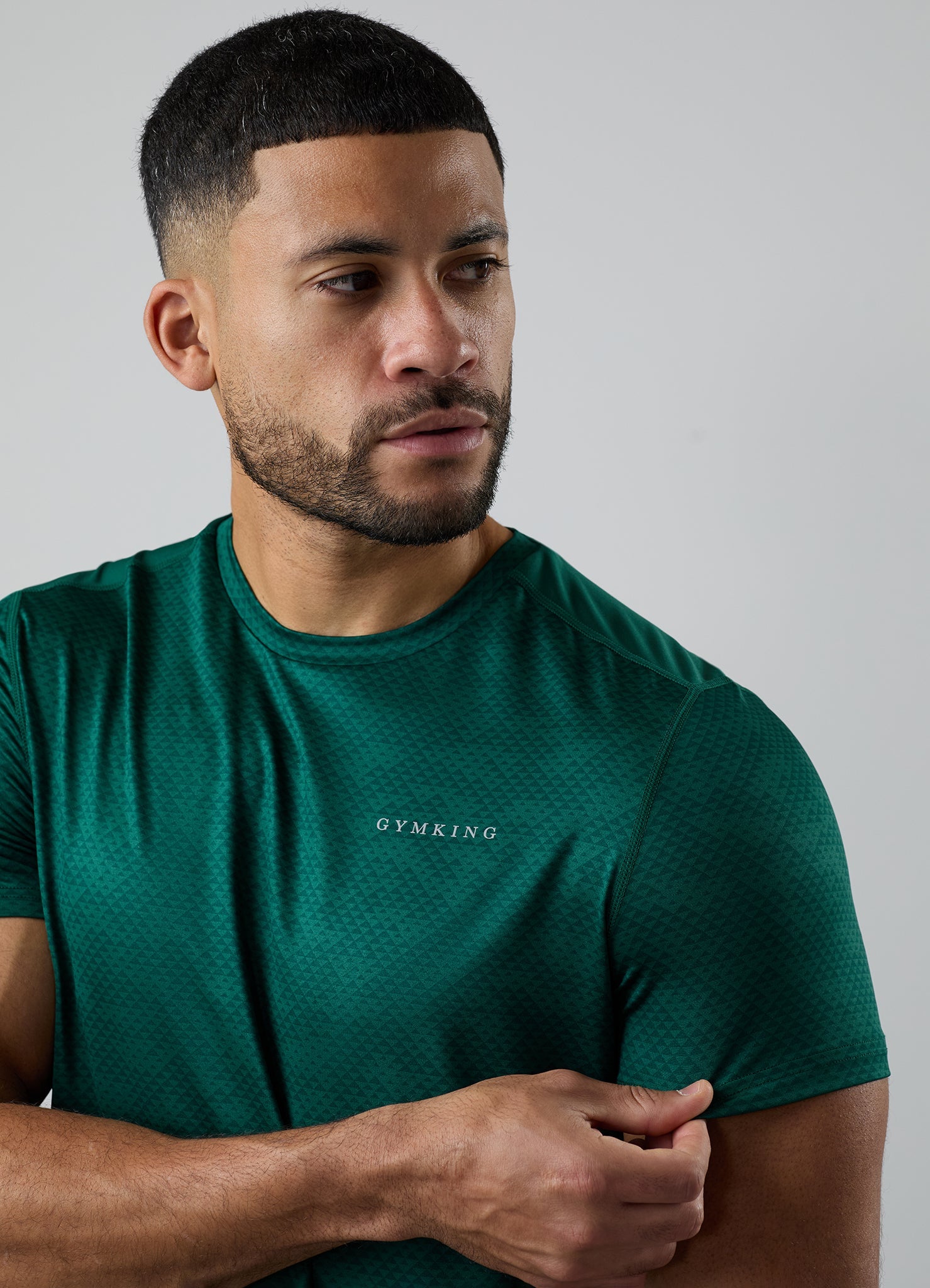 Gym King Enigma AOP Tee - Emerald Green