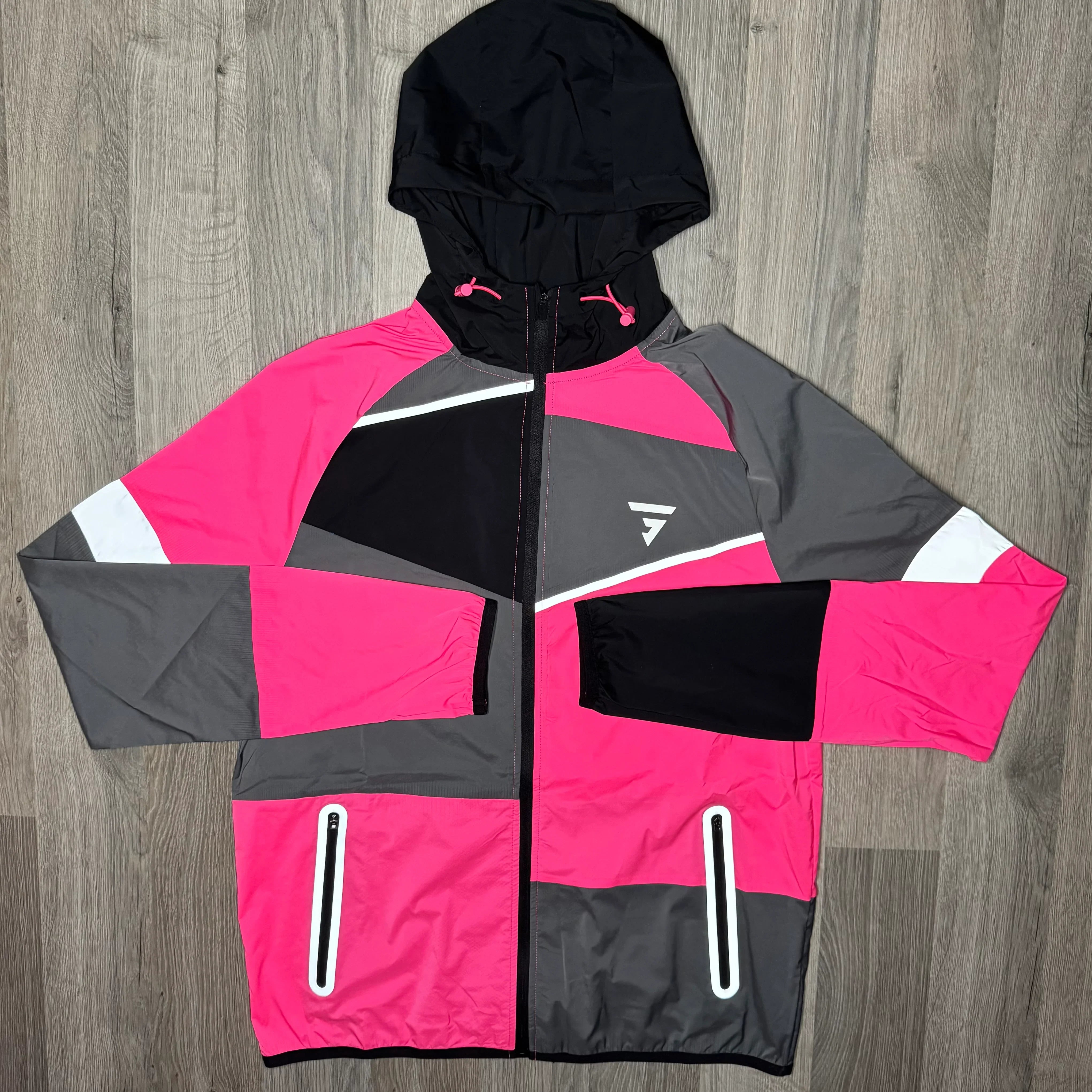 Griid Panel Set - Windrunner & Bottoms -  Pink / Grey