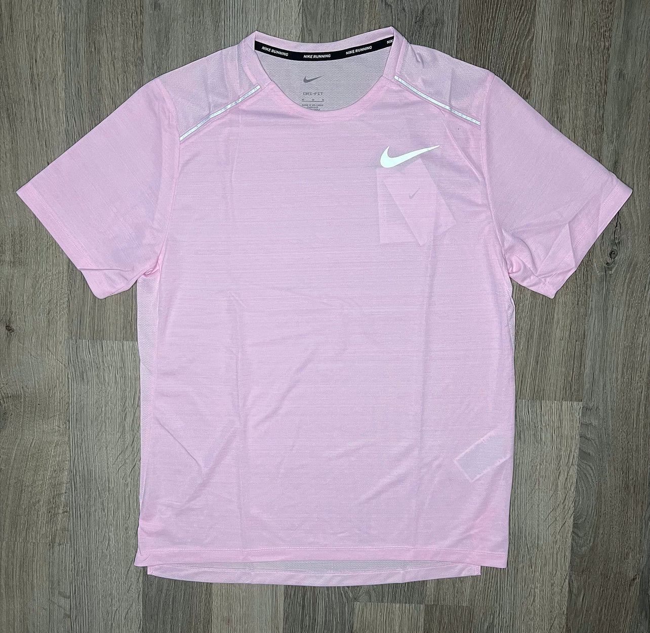 Nike Miler & Challenger Set - Tee & Shorts - Pink Foam / Black