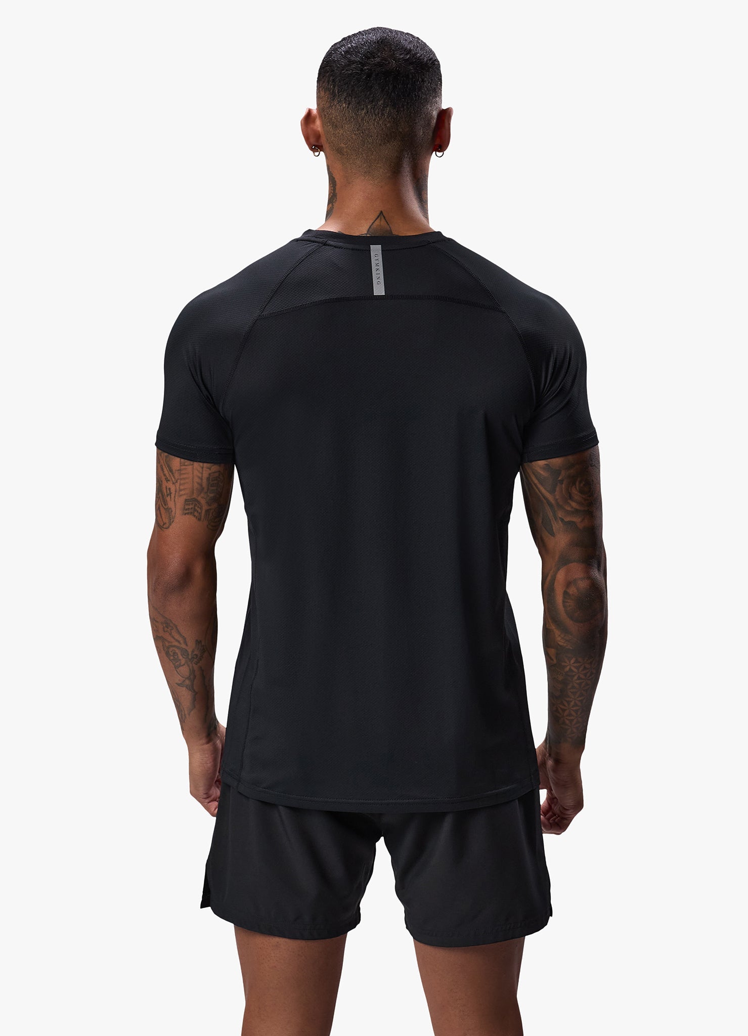 Gym King Energy Linear Tee - Black