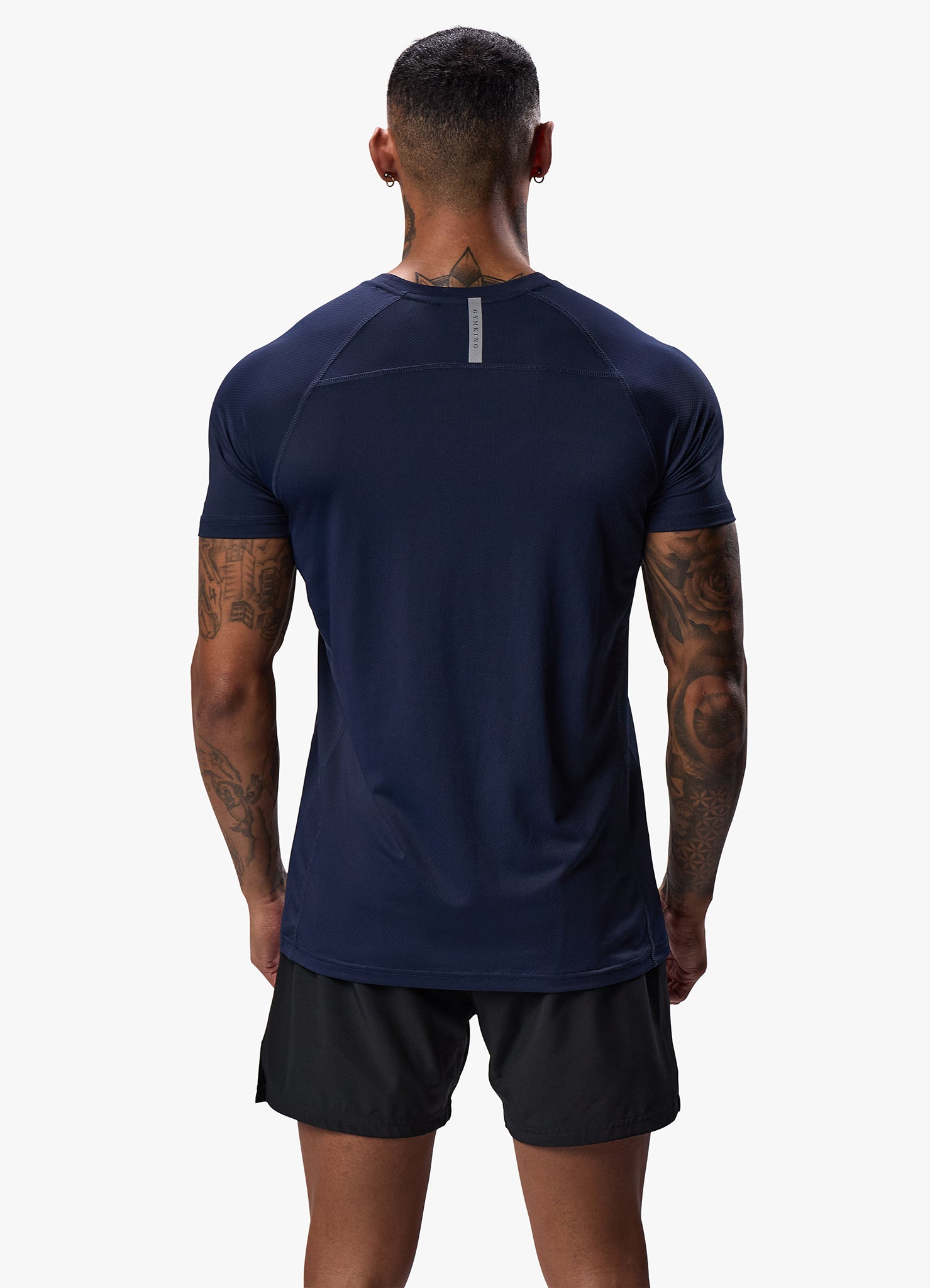 Gym King Energy Linear Tee - Navy